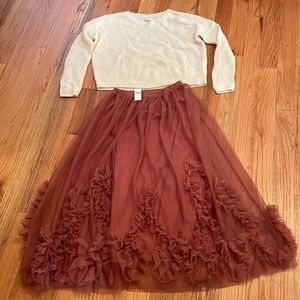 Anthropologie tulle skirt